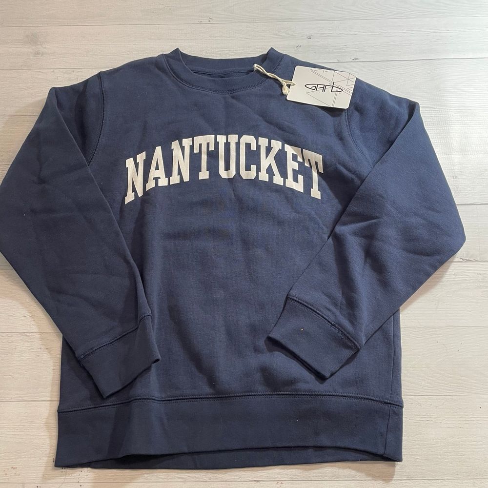 Garb kids navy blue nantucket‎ sweatshirt 7/8
